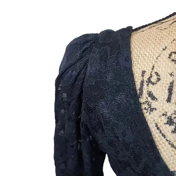 SCARLETT's Vintage 80s Lace Gothic Witchy Grunge Dress - Picture 4 of 13